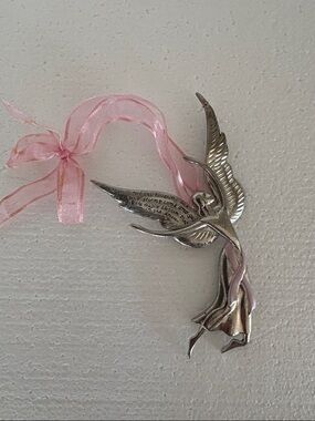 “Serenity Angel” breast cancer awareness ornament